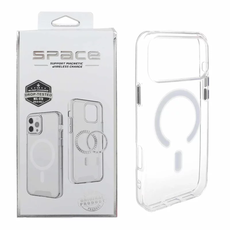 قاب اورجینال Space شفاف Magsafe مدل Apple iPhone 17 Pro Max (پک دار) - تصویر 2