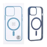 قاب شفاف Apple iPhone 15 / iPhone 14 / iPhone 13 با قابلیت شارژ MagSafe - سرمه ای (پک دار)
