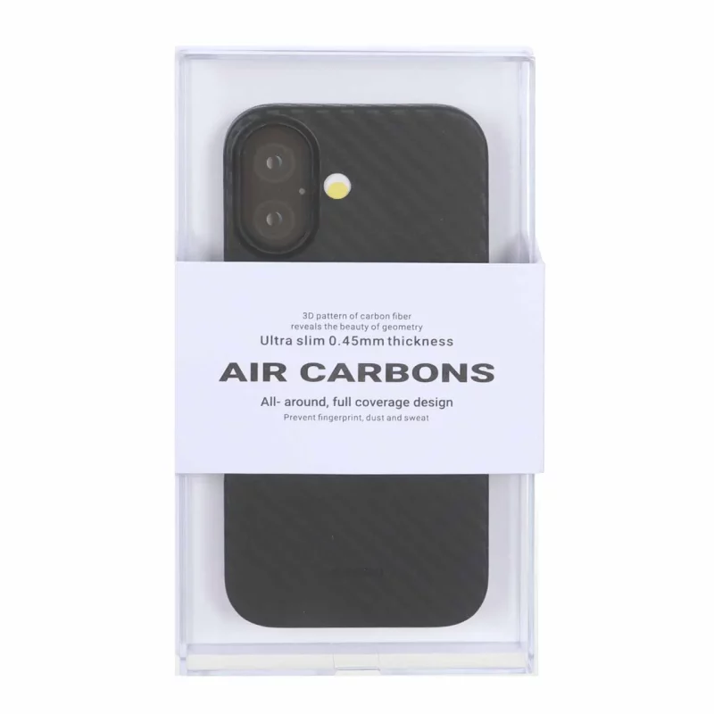 قاب محافظ لنزدار Original KDoo Air Carbon مدل Apple iPhone 17 - مشکی ( پک دار) - NTC - تصویر 2