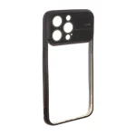 قاب دور رنگی محافظ لنز شیشه ای Apple iPhone 15 Pro Max - مشکی