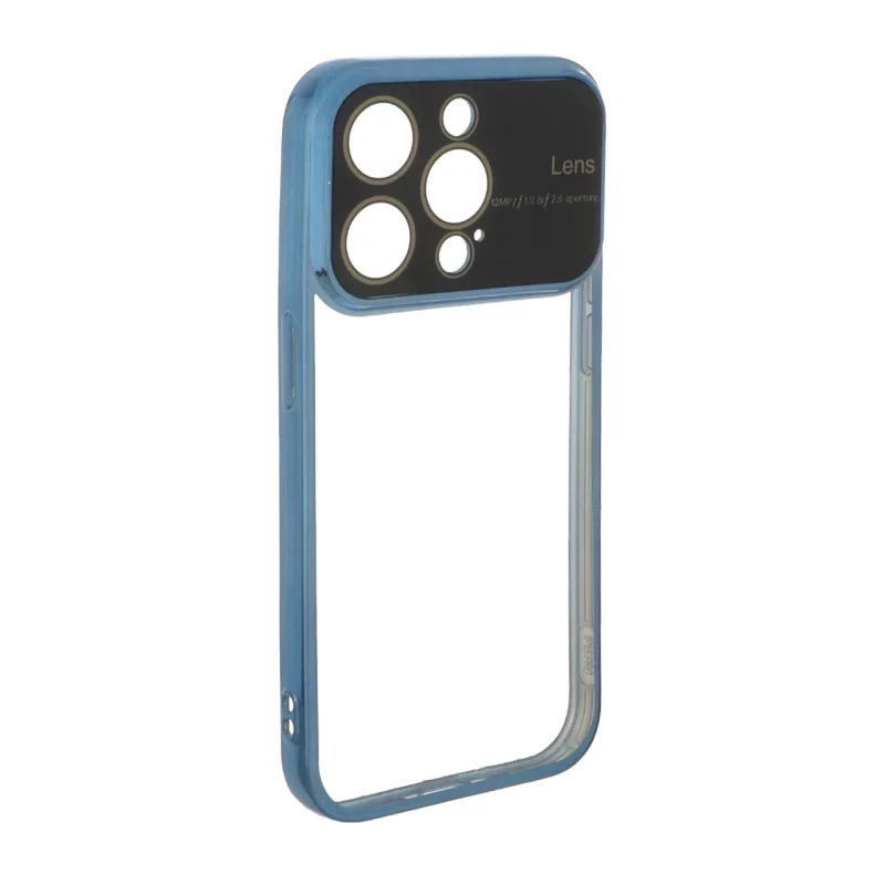 قاب دور رنگی محافظ لنز شیشه ای Apple iPhone 15 Pro - آبی - تصویر 2
