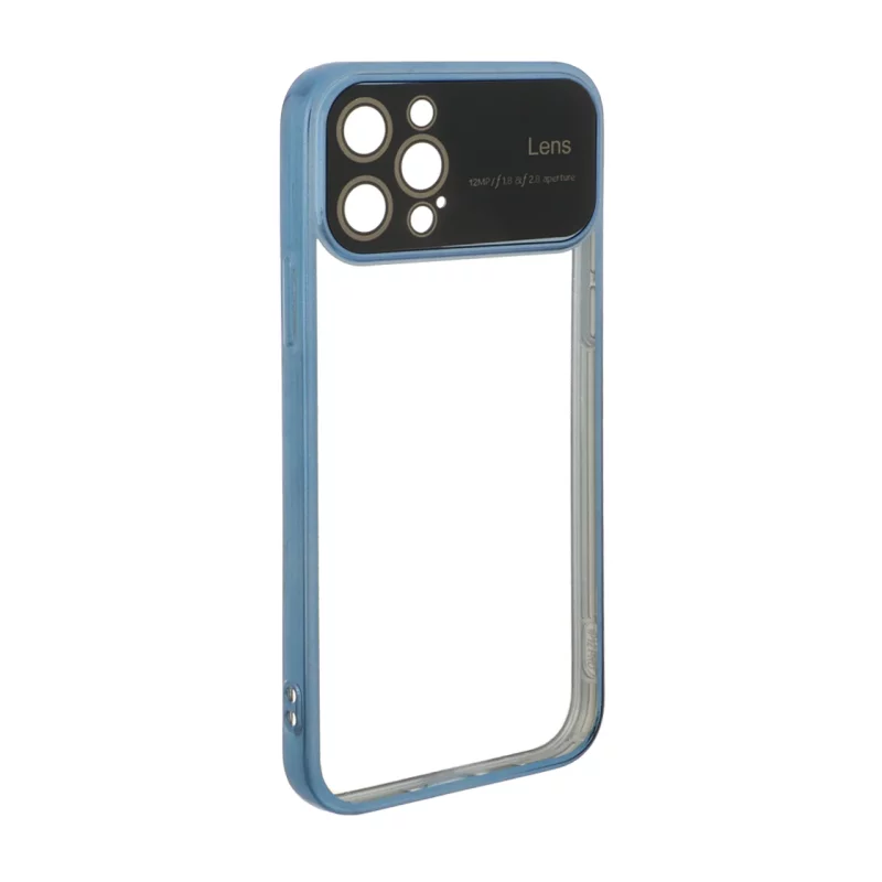 قاب دور رنگی محافظ لنز شیشه ای Apple iPhone 12 Pro - آبی - تصویر 2