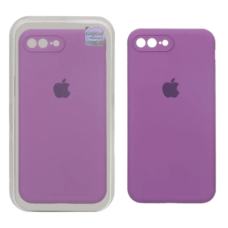 قاب سیلیکونی پاک کنی اورجینال Master Quality مدل Apple iPhone 7 Plus / iPhone 8 Plus - ارغوانی (پک دار) - تصویر 2