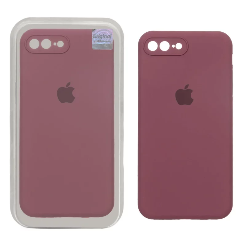 قاب سیلیکونی پاک کنی اورجینال Master Quality مدل Apple iPhone 7 Plus / iPhone 8 Plus - زرشکی کد 1 (پک دار) - تصویر 2