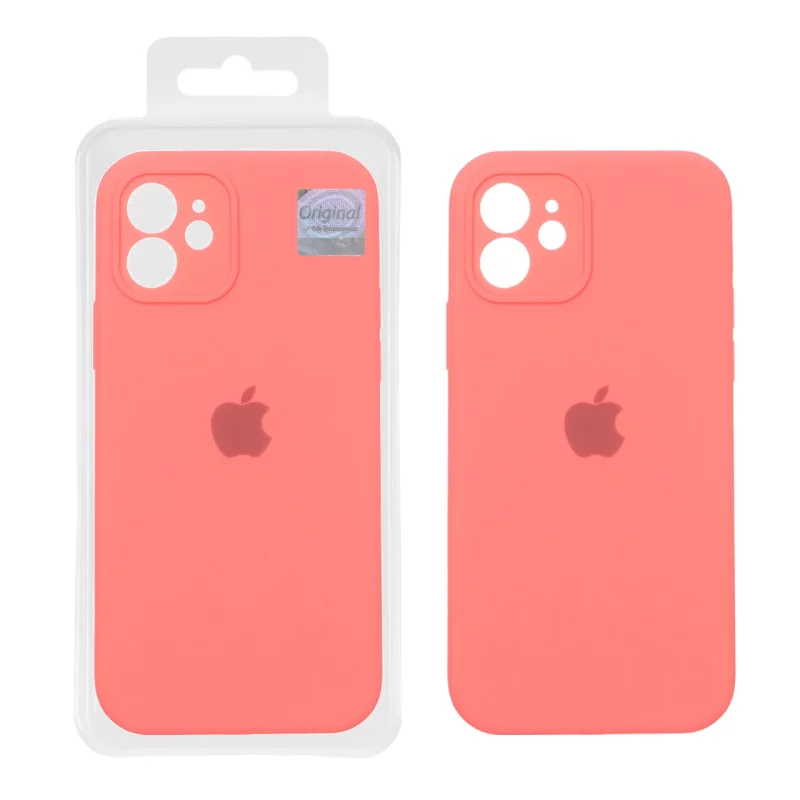 قاب سیلیکونی پاک کنی اورجینال Master Quality مدل Apple iPhone 12 - مرجانی (پک دار) - تصویر 2
