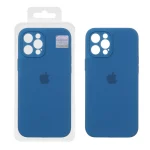 قاب سیلیکونی پاک کنی اورجینال Master Quality مدل Apple iPhone 12 Pro Max - آبی کاربنی (پک دار)