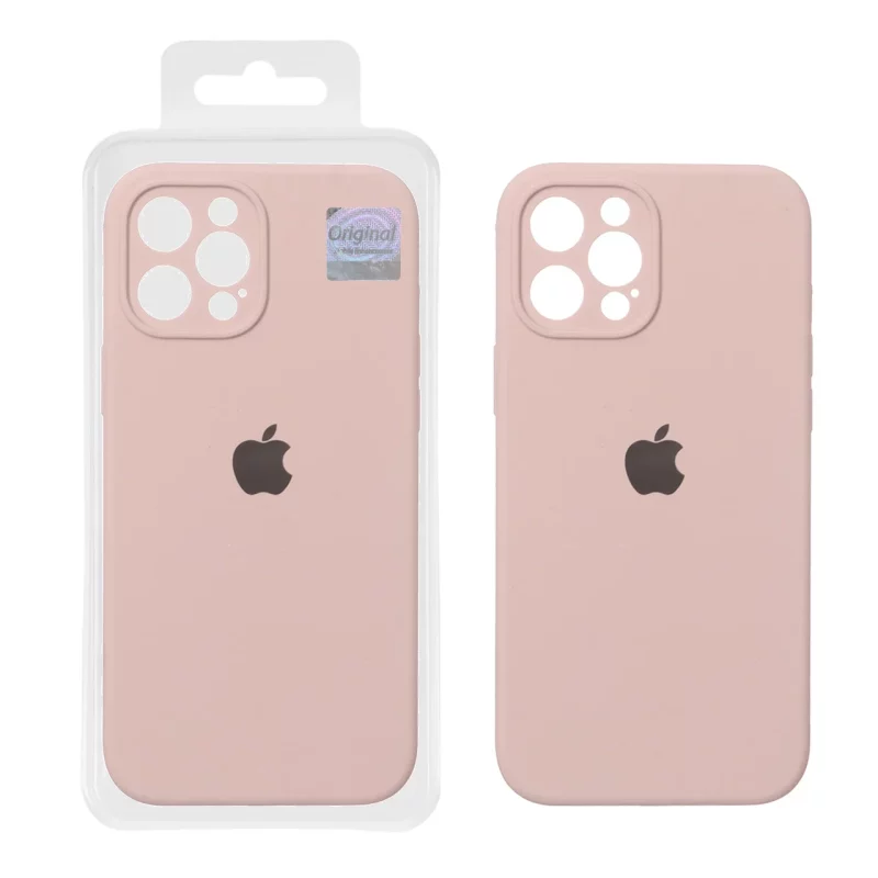 قاب سیلیکونی پاک کنی اورجینال Master Quality مدل Apple iPhone 12 Pro Max - کرم نارنجی (پک دار) - تصویر 2