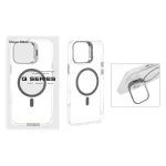 قاب اورجینال Q Series Bracket کریستالی Magsafe لنز استندشو Apple iPhone 16 Pro Max - خاکستری (پک دار)
