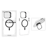 قاب اورجینال Q Series Bracket کریستالی Magsafe لنز استندشو Apple iPhone 16 Pro Max - مشکی (پک دار)