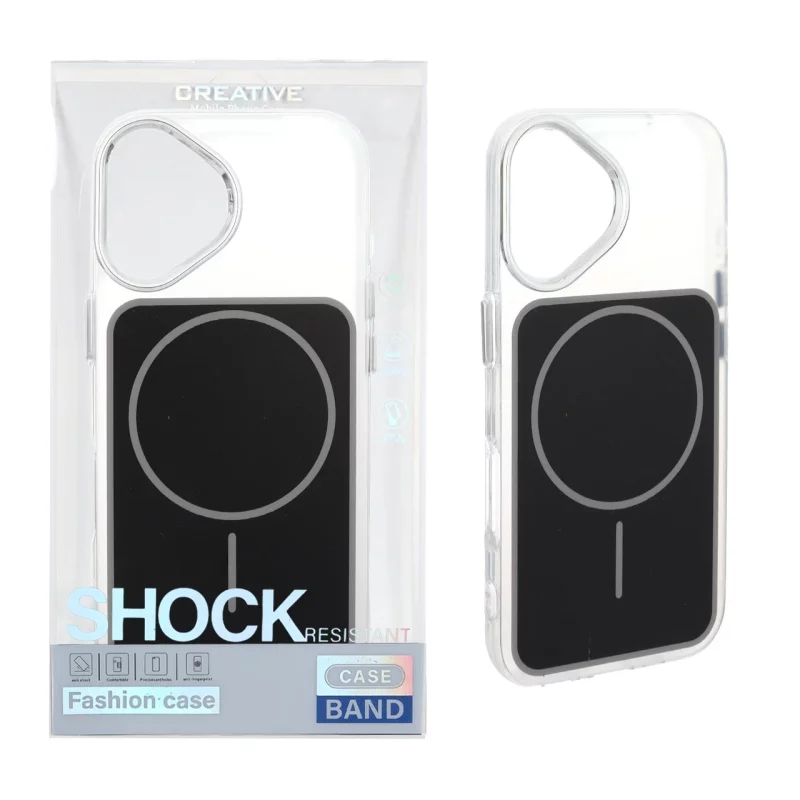 قاب اورجینال Unique Case مات رنگی MagSafe لنز کروم Apple iPhone 17 - مشکی (پک دار) - تصویر 2