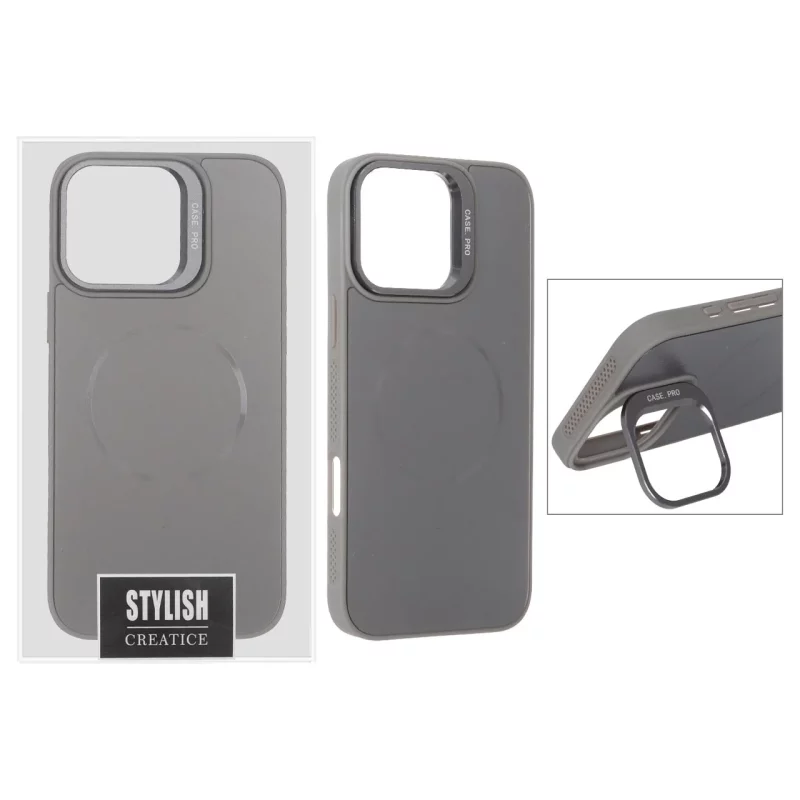 قاب اورجینال PVD Case Pro استندشو MagSafe مدل Apple iPhone 16 Pro Max - خاکستری (پک دار) - تصویر 2