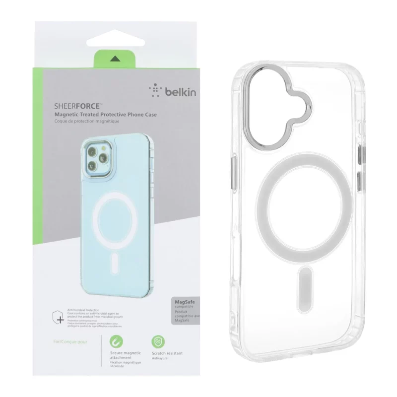 قاب belkin شفاف Magsafe مدل Apple iPhone 17 (پک دار) - تصویر 2