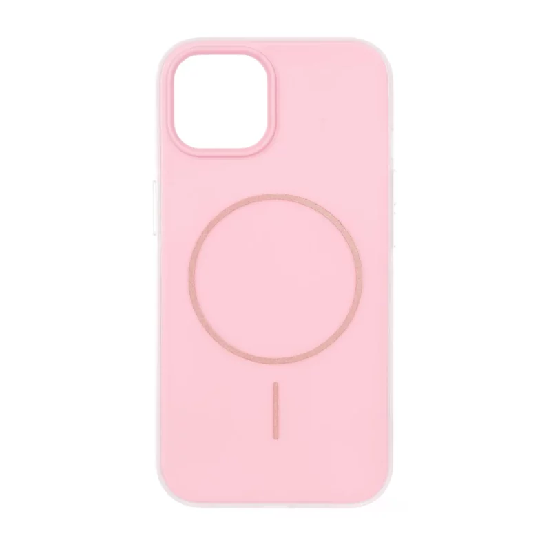 قاب دو لایه مات طرح مگ سیف Apple iPhone 13 / iPhone 14 - صورتی - تصویر 2