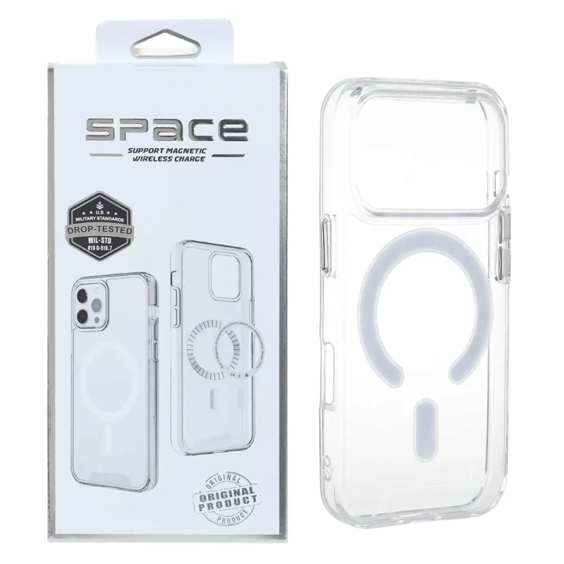 قاب اورجینال Space شفاف Magsafe مدل Apple iPhone 17 Pro (پک دار) - تصویر 2