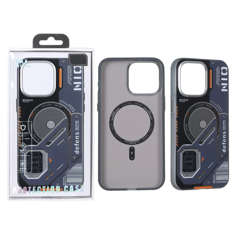 قاب Wecan طرح الکترونیک Defens مدل Apple iPhone 15 Pro Max - مشکی (پک دار) - تصویر 2