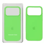 قاب سیلیکونی پاک کنی اورجینال Apple iPhone 17 Pro Max - سبز فانتزی (پک اصلی)