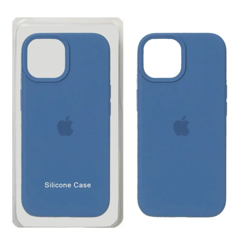 قاب سیلیکونی پاک کنی اورجینال Apple iPhone 15 / iPhone 14 / iPhone 13 - آبی تیره (پک اصلی) - تصویر 2