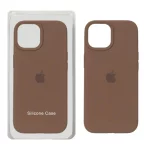 قاب سیلیکونی پاک کنی اورجینال Apple iPhone 15 / iPhone 14 / iPhone 13 - قهوه ای کد 1 (پک اصلی)
