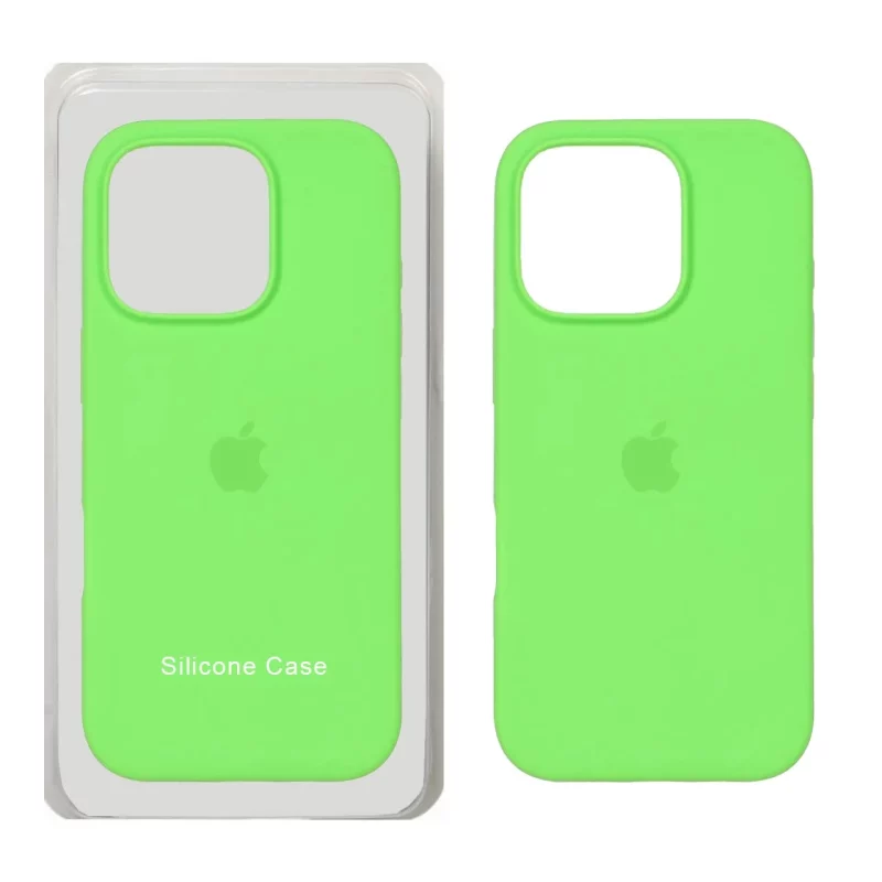 قاب سیلیکونی پاک کنی اورجینال Apple iPhone 16 Pro - سبز فانتزی (پک اصلی) - تصویر 2