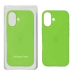 قاب سیلیکونی پاک کنی اورجینال Apple iPhone 16 - سبز چمنی (پک اصلی)