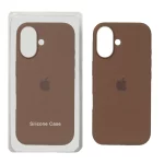 قاب سیلیکونی پاک کنی اورجینال Apple iPhone 16 - قهوه ای کد 1 (پک اصلی)