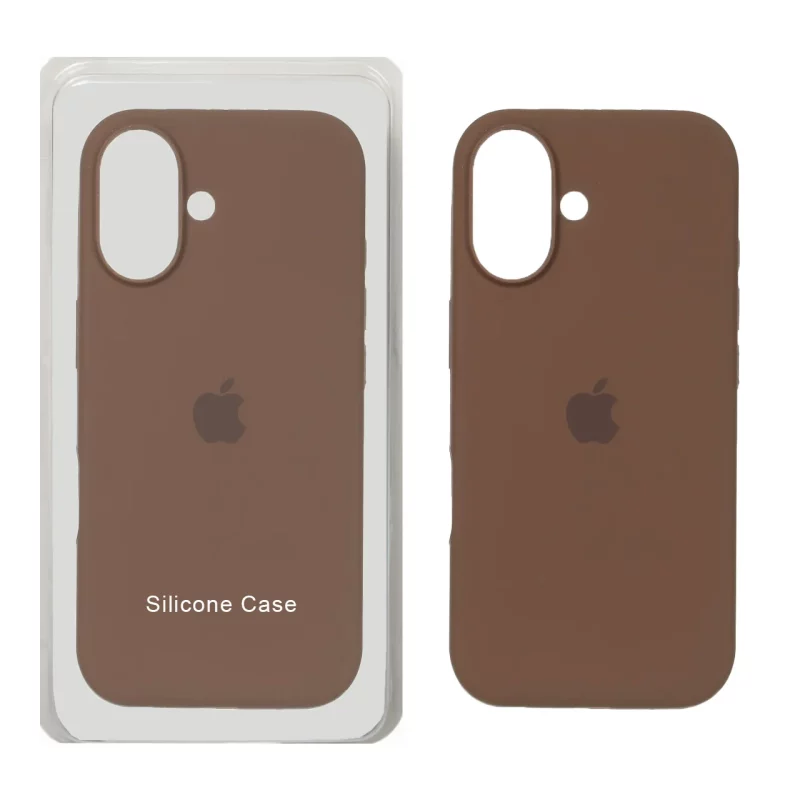 قاب سیلیکونی پاک کنی اورجینال Apple iPhone 16 - قهوه ای کد 1 (پک اصلی) - تصویر 2