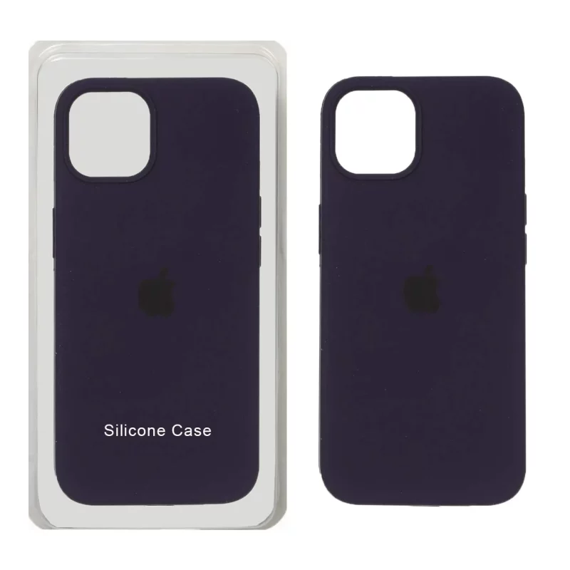 قاب سیلیکونی پاک کنی اورجینال Apple iPhone 13 / iPhone 14 - بنفش تیره (پک اصلی) - تصویر 2