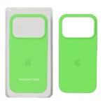 قاب سیلیکونی پاک کنی اورجینال Apple iPhone 17 Pro - سبز فانتزی (پک اصلی)