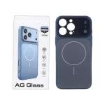 قاب اورجینال AG Glass محافظ لنز برجسته براق Magsafe مدل Apple iPhone 16 Pro Max - سرمه ای