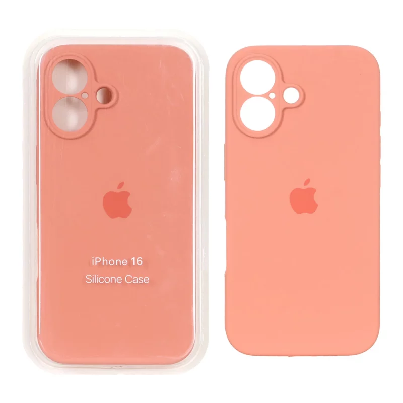 قاب سیلیکونی پاک کنی محافظ لنزدار اورجینال Apple iPhone 16 - گلبهی کد 1 (پک اصلی) - تصویر 2