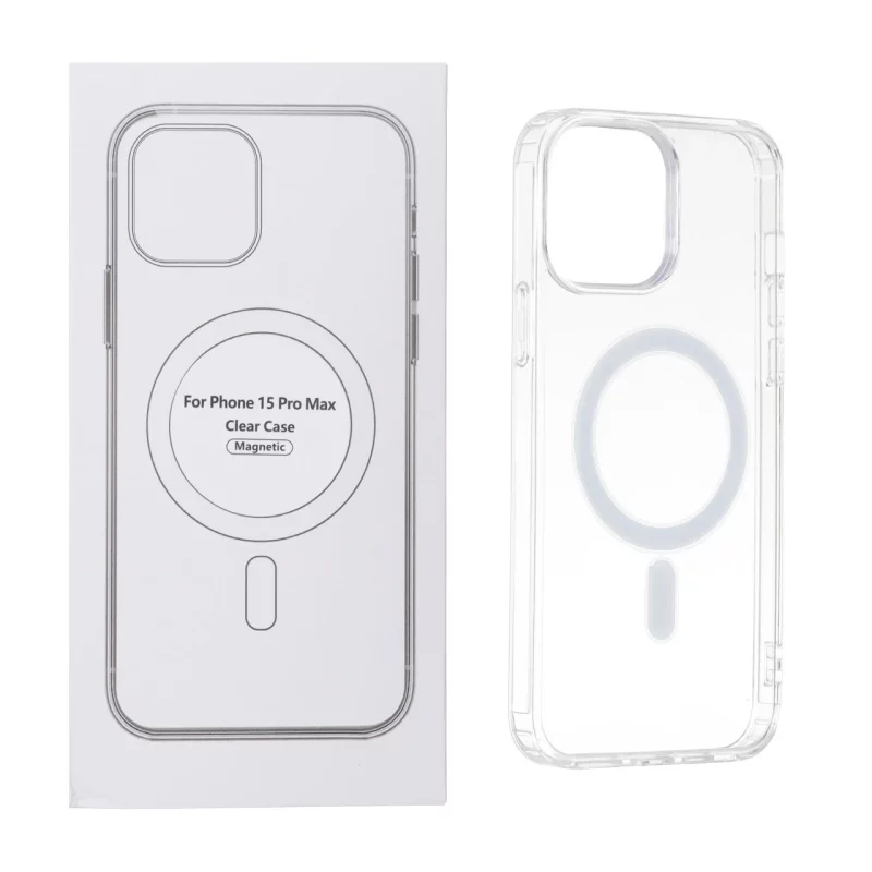 قاب شفاف Apple iPhone 15 Pro Max با قابلیت شارژ NTC - MagSafe (پک دار) - تصویر 2