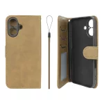 کیف موبایل مگنتی درجه یک داخل خز MNC Plus مدل Apple iPhone 16 - سبز زیتونی
