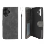 کیف موبایل مگنتی درجه یک داخل خز MNC Plus مدل Apple iPhone 16 - مشکی
