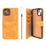 کیف موبایل مگنتی درجه یک داخل خز MNC Plus مدل Apple iPhone 15 - عسلی