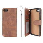 کیف موبایل مگنتی درجه یک داخل خز MNC Plus مدل Apple iPhone 7 / iPhone 8 / iPhone SE (2020) - قهوه ای