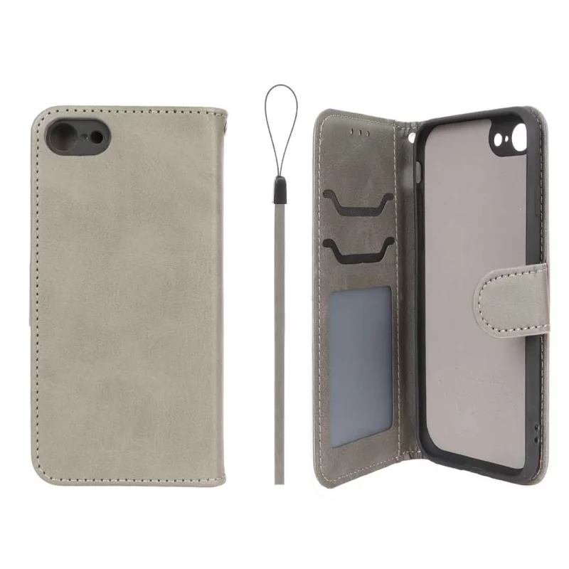 کیف موبایل مگنتی درجه یک داخل خز MNC Plus مدل Apple iPhone 7 / iPhone 8 / iPhone SE (2020) - خاکستری - تصویر 2