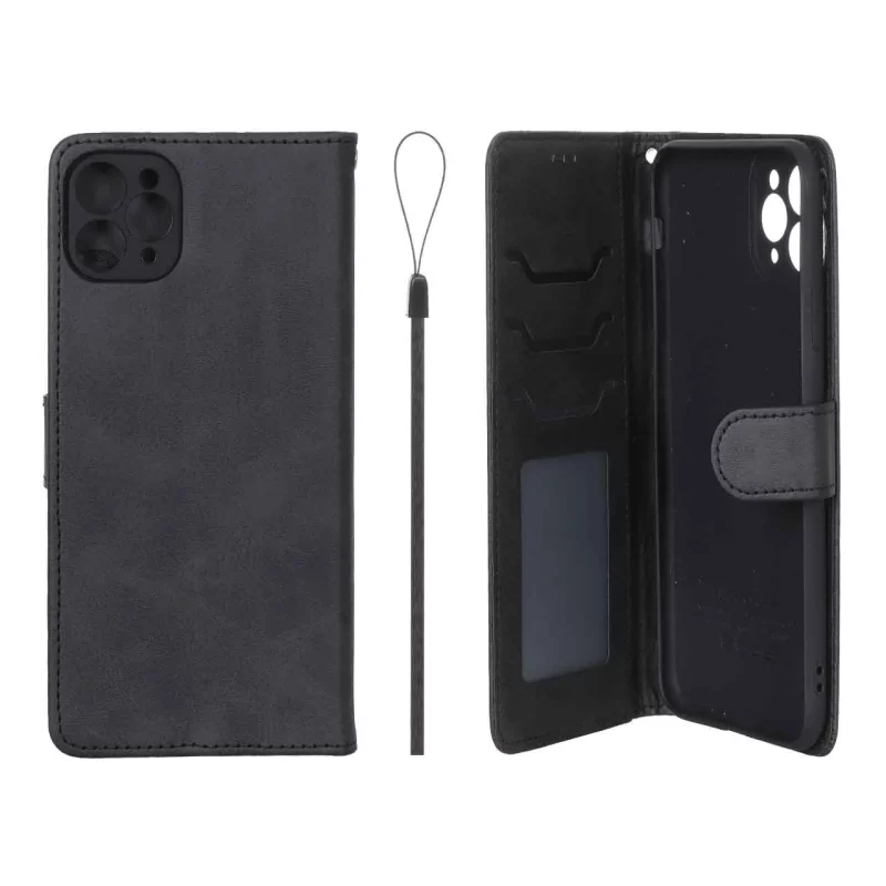 کیف موبایل مگنتی درجه یک داخل خز MNC Plus مدل Apple iPhone 11 Pro Max - مشکی - تصویر 2