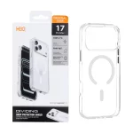 قاب اورجینال HDD شفاف کریستالی Msgsafe سری اطلس Apple iPhone 17 Pro Max - سفید (پک دار)