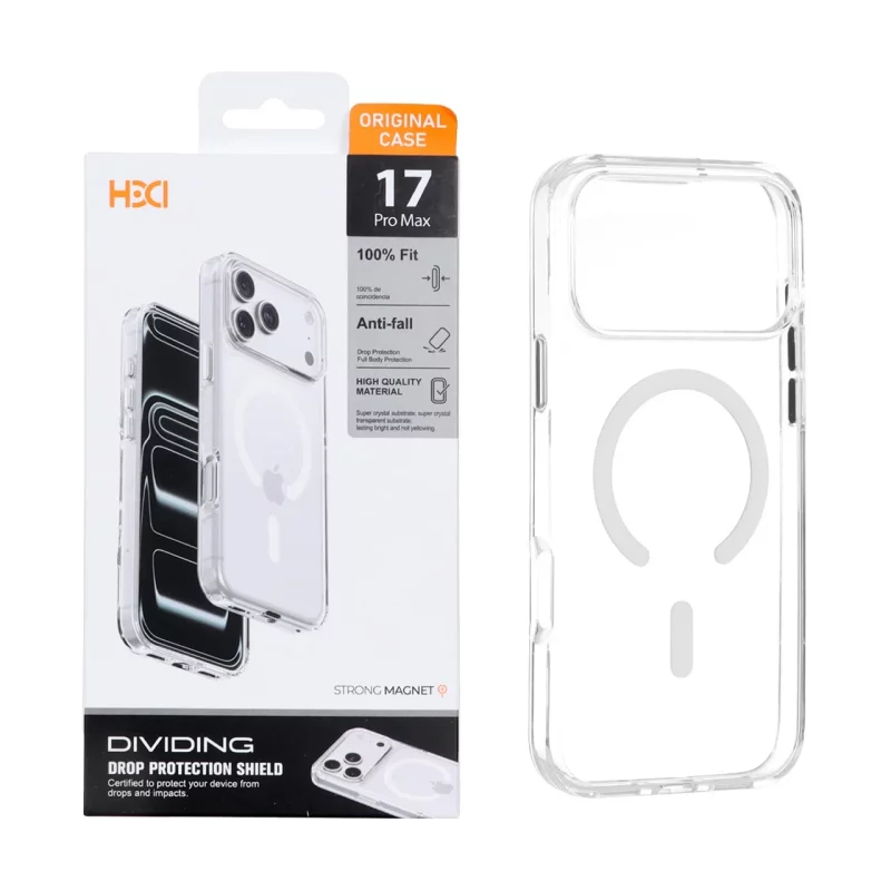 قاب اورجینال HDD شفاف کریستالی Msgsafe سری اطلس Apple iPhone 17 Pro Max - سفید (پک دار) - تصویر 2