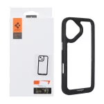 قاب اورجینال Spigen مدل Apple iPhone 17 - شفاف مشکی (پک دار)