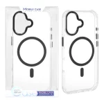 قاب اورجینال Fashion Trends شفاف پشت سخت MagSafe مدل Apple iPhone 17 - مشکی (پک دار)