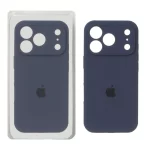 قاب سیلیکونی پاک کنی محافظ لنزدار اورجینال Apple iPhone 17 Pro Max - سرمه ای تیره (پک دار) - NTC