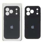 قاب سیلیکونی پاک کنی محافظ لنزدار اورجینال Apple iPhone 17 Pro Max - مشکی (پک دار) - NTC