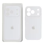 قاب سیلیکونی پاک کنی محافظ لنزدار اورجینال Apple iPhone 17 Pro Max - سفید (پک دار) - NTC
