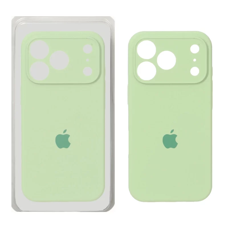 قاب سیلیکونی پاک کنی محافظ لنزدار اورجینال Apple iPhone 17 Pro Max - سبز مغز پسته ای (پک دار) - NTC - تصویر 2