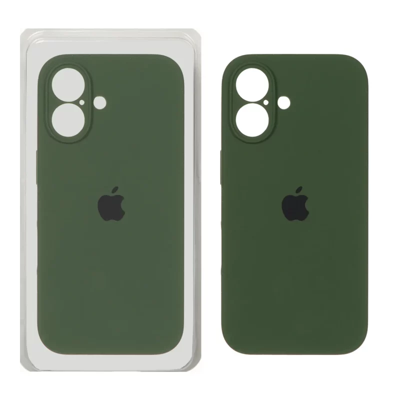 قاب سیلیکونی پاک کنی محافظ لنزدار اورجینال Apple iPhone 17 - سبز تیره (پک دار) - NTC - تصویر 2