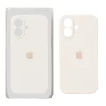 قاب سیلیکونی پاک کنی محافظ لنزدار اورجینال Apple iPhone 17 - کرم (پک دار) - NTC