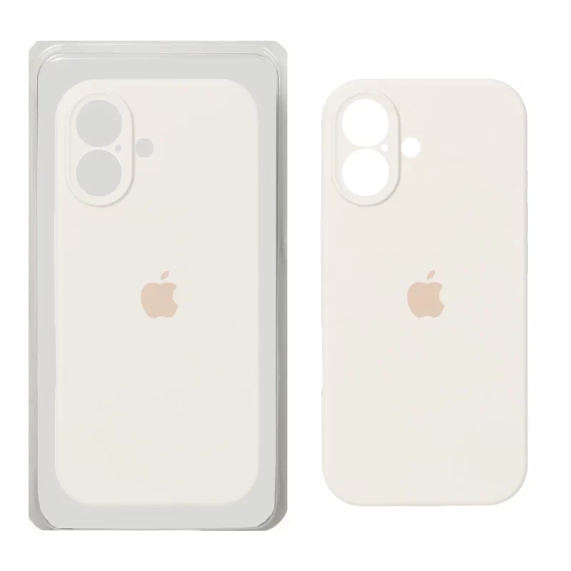 قاب سیلیکونی پاک کنی محافظ لنزدار اورجینال Apple iPhone 17 - کرم (پک دار) - NTC - تصویر 2