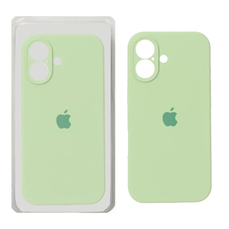 قاب سیلیکونی پاک کنی محافظ لنزدار اورجینال Apple iPhone 17 - سبز مغز پسته ای (پک دار) - NTC - تصویر 2