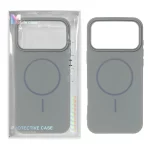 قاب Protective Case دور لنز رنگی MagSafe مدل Apple iPhone 17 Pro Max - طوسی (پک دار)